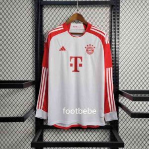 Bayern München Trikot 2023 2024 Heim lange Ärmel weiß