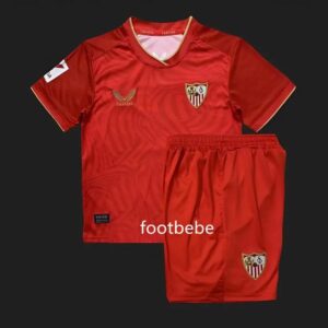 FC Sevilla Trikot Kinder 2023 2024 AUSWÄRTS Rot