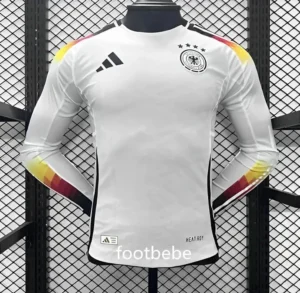 Deutschland Match trikot EM 2024 Heim lange Ärmel Weiss
