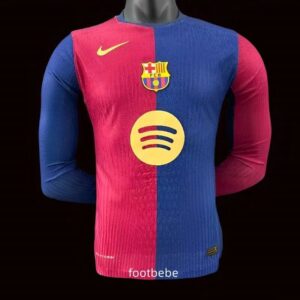 FC Barcelona Match Trikot 2024 2025 Heim lange Ärmel