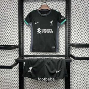 FC Liverpool Trikot Kinder 2024 2025 AUSWÄRTS Schwarz