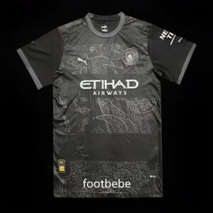 Manchester City Trikot 2024 2025 Jahr des Drachen Schwarz