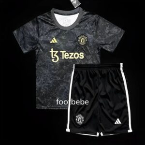 Manchester United Trikot Kinder 2024 2025 x Stone Roses Schwarz