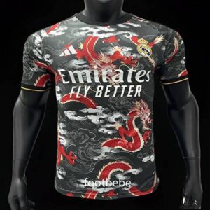 Real Madrid Match Trikot 2024 2025 Drache Schwarz