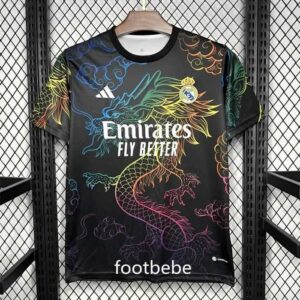 Real Madrid Trikot 2024 2025 bunte Drache Schwarz